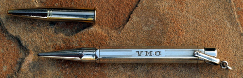 MABIE TODD FYNE POINT STERLING SILVER vICTORIAN PENCIL